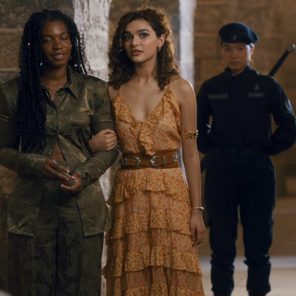 NWT Maje Rissol Cotton Ruffled Maxi Dress ASO Flora The Winx Saga - Picture 14 of 15